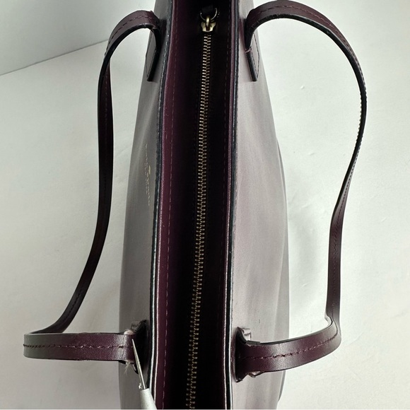 ❌SOLD❌Kate Spade Bennet Place Tote Handbag Laptop Case Travel Merlot Burgundy - Picture 10 of 14